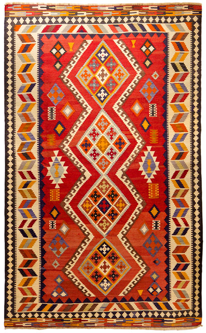 Red Kashkay Kilim